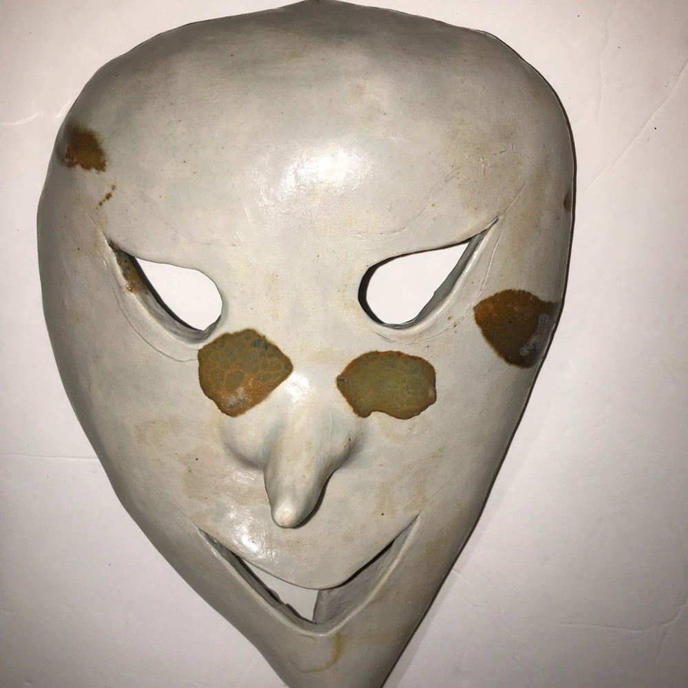 Handcrafted Ceramic Mask Wall Art strange unique decor